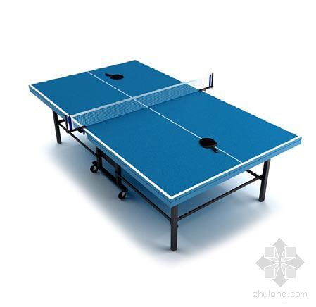 健身房及乒乓球室装饰资料下载-乒乓球桌1