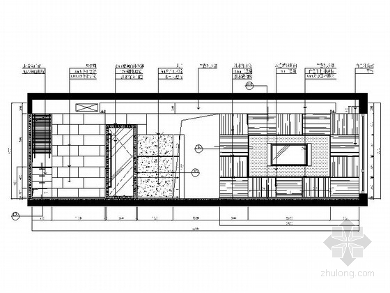 [常州]开发区核心现代四居室样板间装修图（含方案）-客厅立面图 