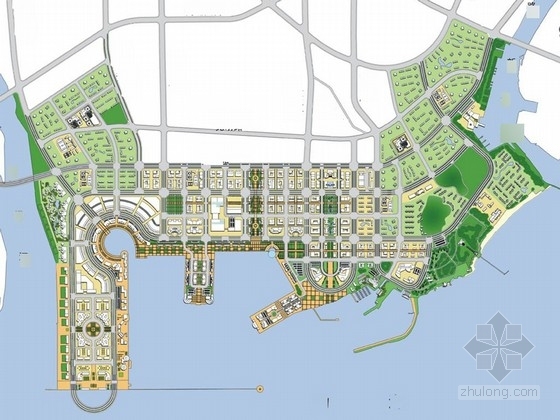 海滨城市小区景观规划资料下载-[秦皇岛]新型海滨城市景观规划设计方案