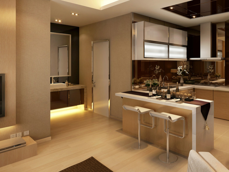 现代小公寓3D模型下载-现代小公寓