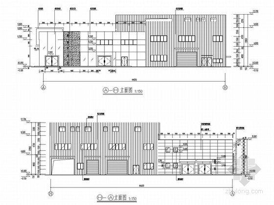 独立基础的埋深资料下载-二（局部三层）钢框架结构东风日产研发中心结构施工图（含建筑图）