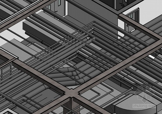 采暖系统建模资料下载-[北京]知名医院机电工程综合管线深化设计总结(revit建模)