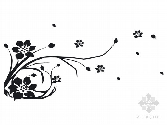 回字纹花格3d模型资料下载-花卉装饰纹3D模型下载