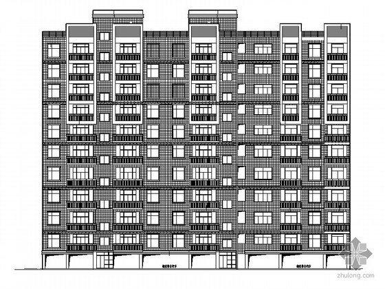 欧式风格十一层住宅资料下载-某十一层住宅建筑施工图