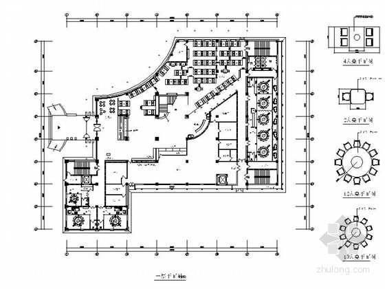 中式酒楼设计资料下载-[天津]某中式酒楼室内装修施工图（含效果和实景）