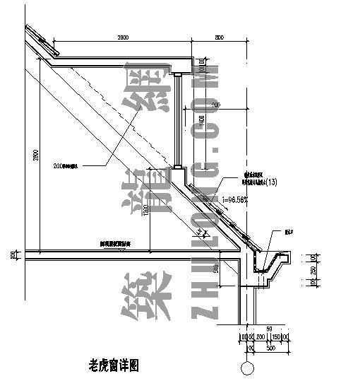 瓦屋面老虎窗做法资料下载-老虎窗详图