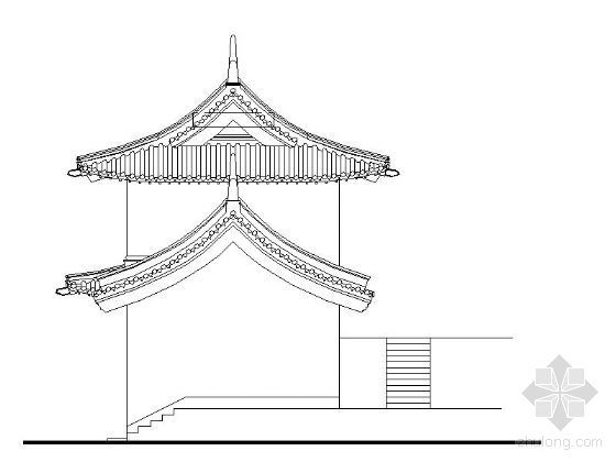 某古建筑修复建筑施工图-图5