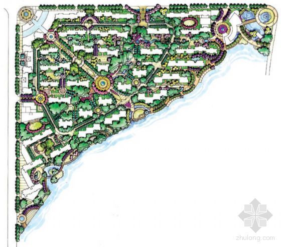 美国长岛南湖公园资料下载-武汉大华南湖公园世家一期景观方案