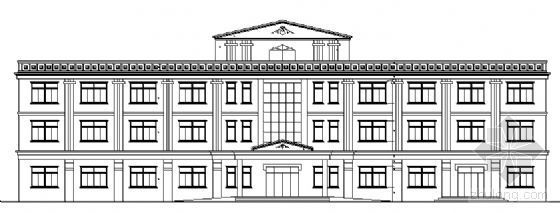 村部办公楼三层建筑施工图资料下载-某三层办公楼建筑施工图