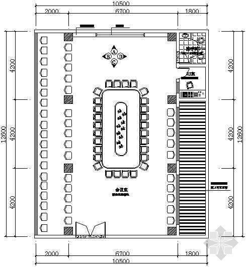 会议室多媒体设计资料下载-某多媒体会议室装修图