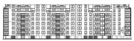 多层建筑整套施工图资料下载-某八层住宅楼建筑施工图
