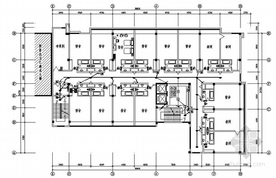 酒店建筑电气设计图纸资料下载-某九层宾馆电气设计图纸