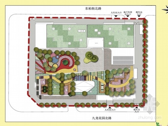 北京回龙观开放学校资料下载-[北京]国际学校幼儿园景观设计方案