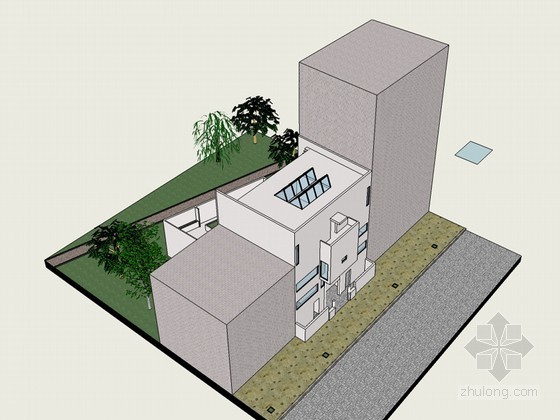 悉尼道尔斯家庭住宅资料下载-普拉内克斯住宅SketchUp模型下载