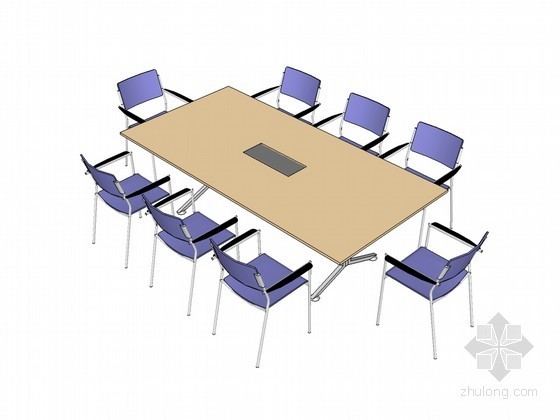 会议桌CAD立面图资料下载-会议桌