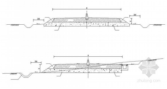 路基低填浅挖路基施工资料下载-低填浅挖路基处理节点详图设计
