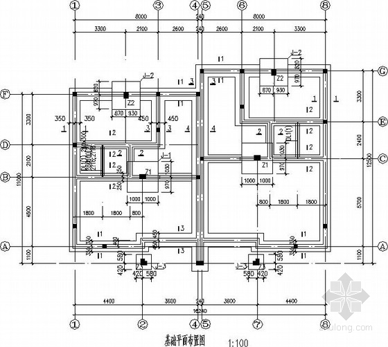 3层双栋的别墅施工图资料下载-3层砌体别墅结构施工图