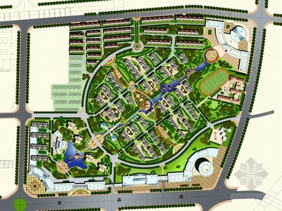 县城居住区规划资料下载-[衢州]县城居住区景观规划设计方案