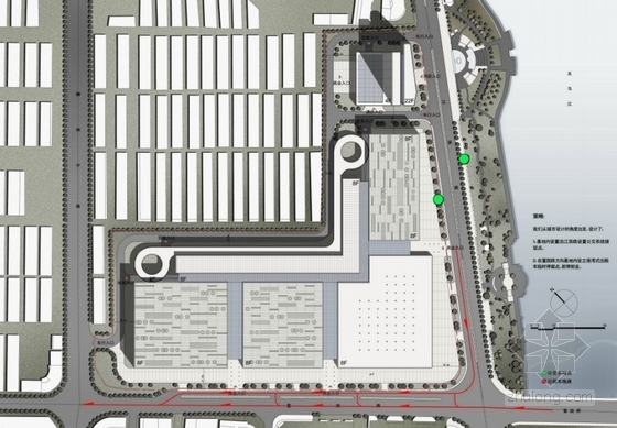 [浙江]某大型商场建筑方案文本（含CAD、多  媒体）-公共交通分析图