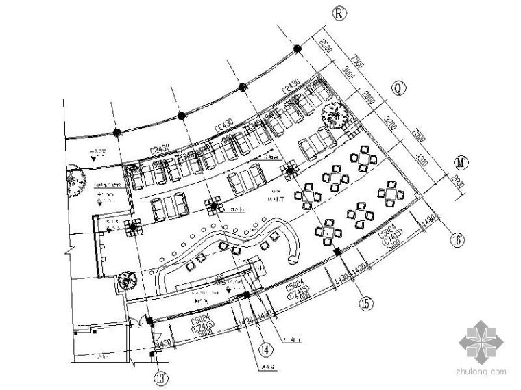 五星级酒店咖啡厅设计方案资料下载-星级酒店咖啡厅施工图