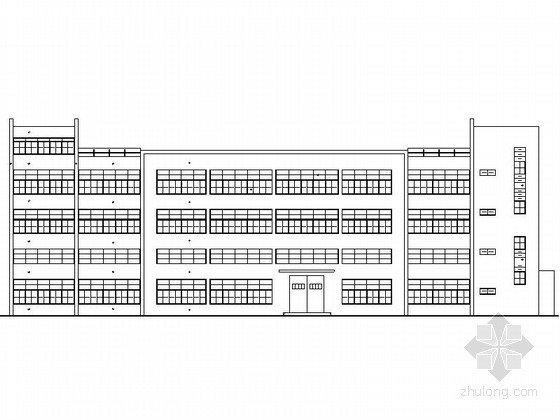 三层厂房建筑图资料下载-[重庆]某公司三层生产厂房建筑扩初图