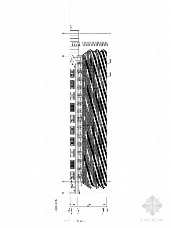 [山东]现代风格体育中心建筑设计方案文本(含CAD)-体育中心立面图