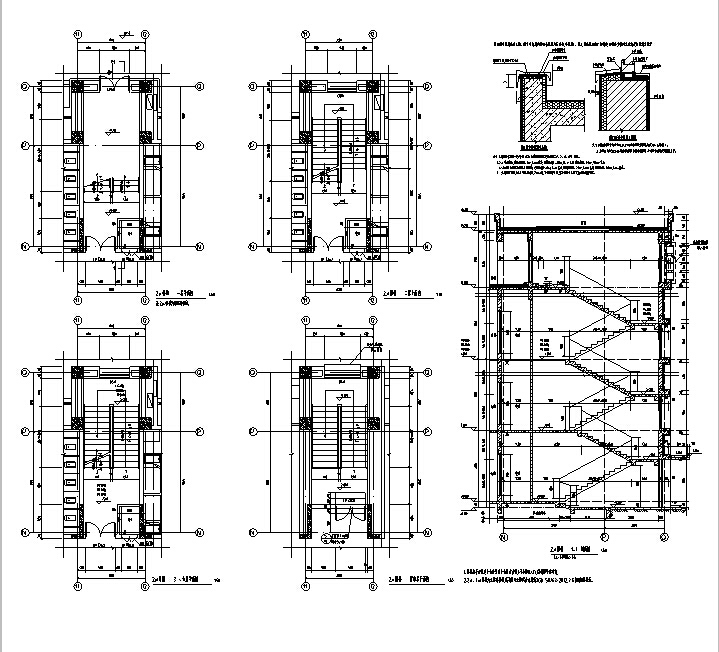 [安徽]16年最新宿舍、行政楼、教室等建筑施工图（含结构电图纸）-16年最新宿舍、行政楼、教室等功能建筑