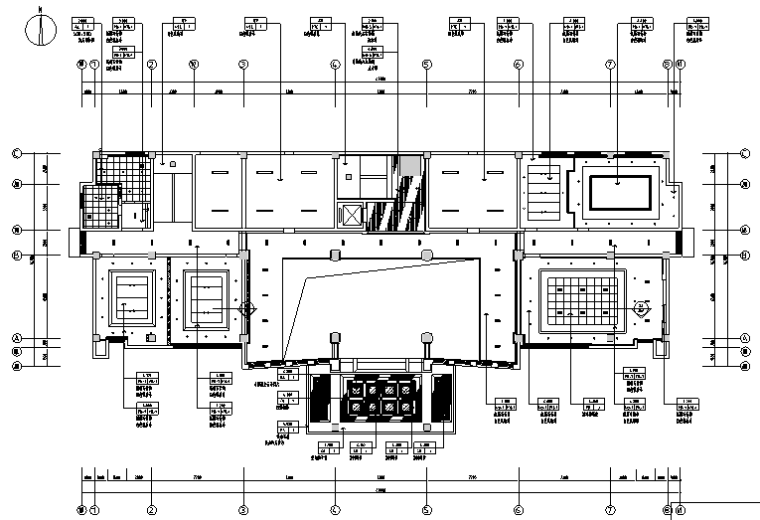 大堂内设计资料下载-[江苏]豪华中式办公楼设计施工图（附效果图）