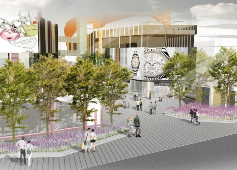 社区商业中心概念设计资料下载-[广东]广州江燕路项目景观概念设计文本（PDF+75页）