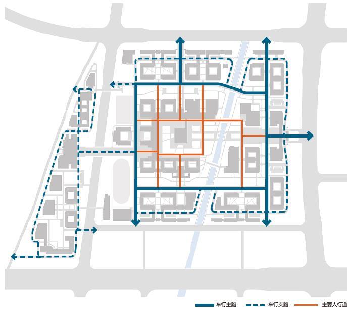 [上海]现代风格空间雕塑感高等院校建筑设计方案文本-7