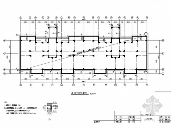 3层框架结构楼房资料下载-[山东]6+1层异形柱框架结构安置楼房结构施工图（含阁楼、计算书）