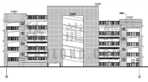 停车楼的施工组织设计资料下载-四层停车楼建筑施工图