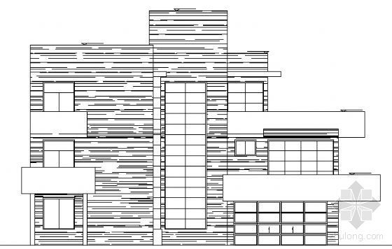 二层休闲别墅建筑资料下载-某二层休闲别墅建筑方案图
