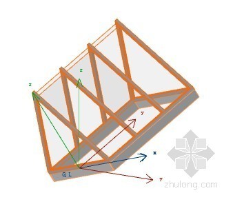 坡面玻璃隔断玻璃节点剖面资料下载-脊形天窗 ArchiCAD模型