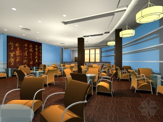 茶餐厅设计3d资料下载-中式茶餐厅