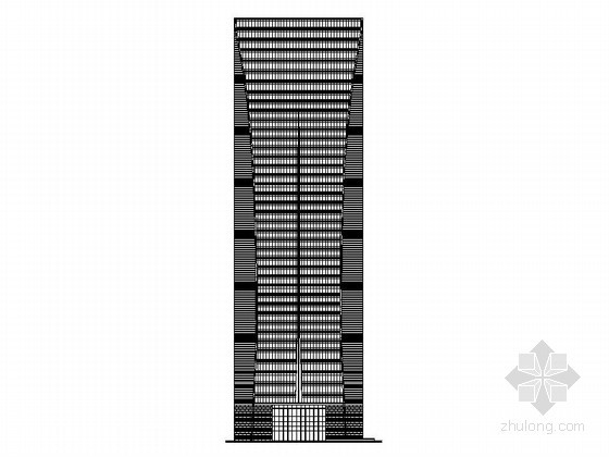 网络公司室内设计资料下载-[深圳]某网络公司三十九层办公楼建筑施工图（173.7米）