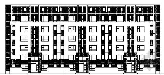 一层房屋建筑图资料下载-六层住宅建筑图