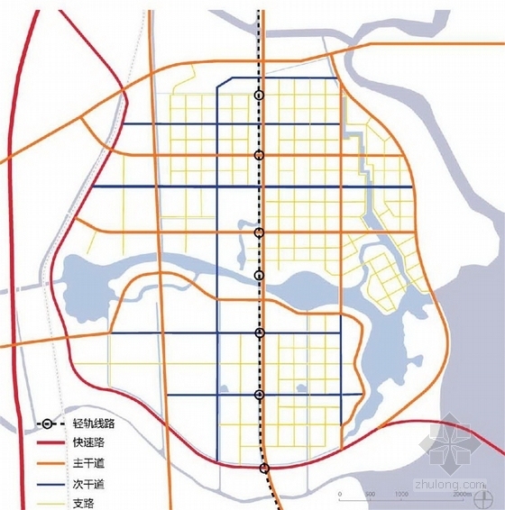 [青岛]滨水生态新城城市规划概念性规划设计方案-规划分析图