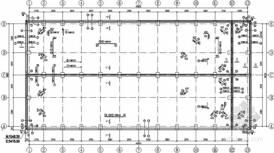 版平法施工图资料下载-[中英文版]矩形19米X40米水池结构施工图(平法制图)