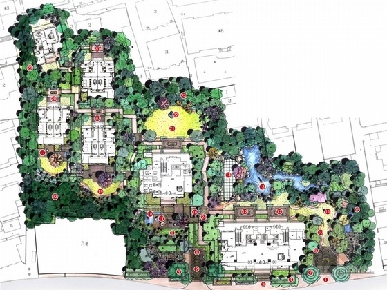 住宅经典方案资料下载-[上海]生态绿意经典高档住宅规划设计方案