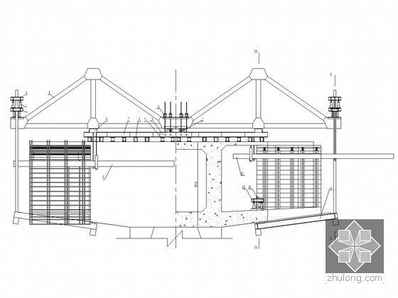 大跨度连续钢构桥梁施工组织设计全套资料432页（鲁班奖附工法质量汇报）-挂篮总装图
