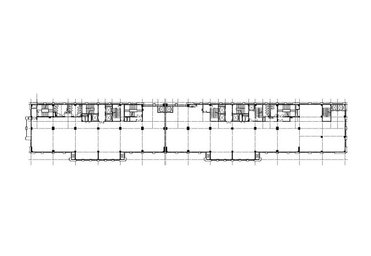 [浙江]杭州九茂大厦高层老年公寓改造建筑施工图（CAD）-平面图2