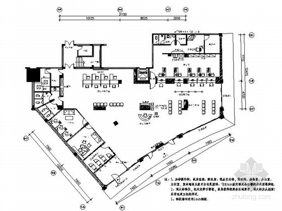 工商银行总行钢结构资料下载-[青岛]工商银行某路支行室内装修图