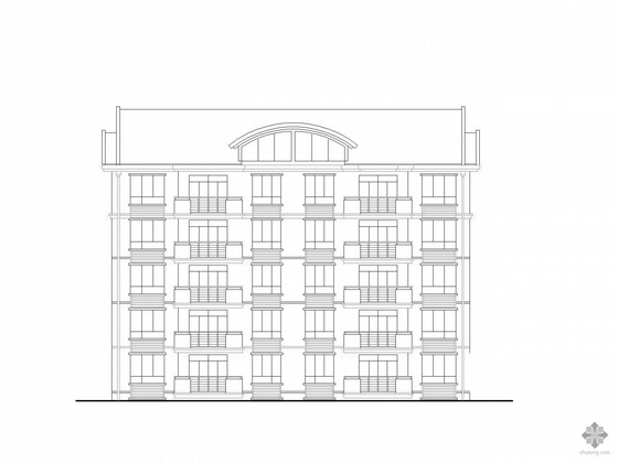 6层单元式住宅楼设计资料下载-一梯二户单元式住宅楼课程设计