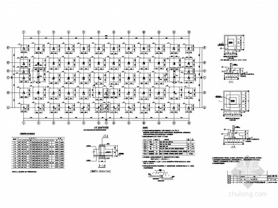 30米工业厂房资料下载-[湖北]两栋四层框架结构工业厂房结构施工图