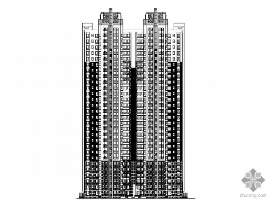 十八层板式住宅资料下载-某二十八层高层花园住宅楼建筑施工图