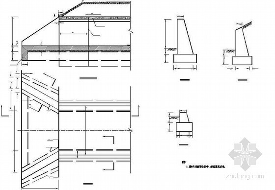 盖板涵八字墙图纸资料下载-正交铪暗盖板涵八字墙洞口节点详图设计