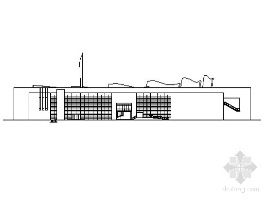 门房建筑设计施工图资料下载-[盘锦市]某博物馆建筑施工图