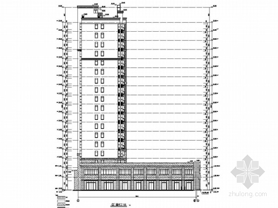 框剪结构建筑资料下载-[江西]18层框剪结构商住楼建筑结构全套图