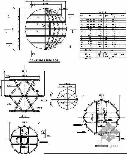 某30米仿东方明珠式不锈钢工艺塔建筑施工图-2